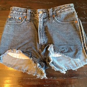 abercrombie & fitch annie high rise shorts